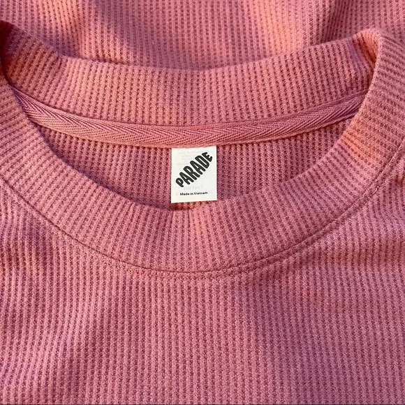 Blush pink Cozy Waffle loungewear set from Parade Underwear - Picture 4 of 5